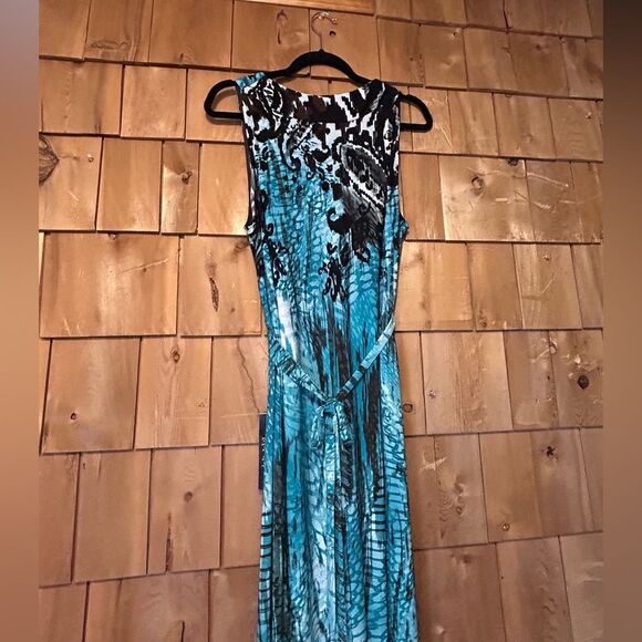 Avenue Multi Color Pleated Maxi Dress Size 18/20 - Picture 11 of 16